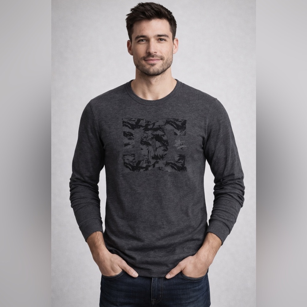 Y2K NWT pacSun DC Men’s sz S charcoal thermal shirt top. B1